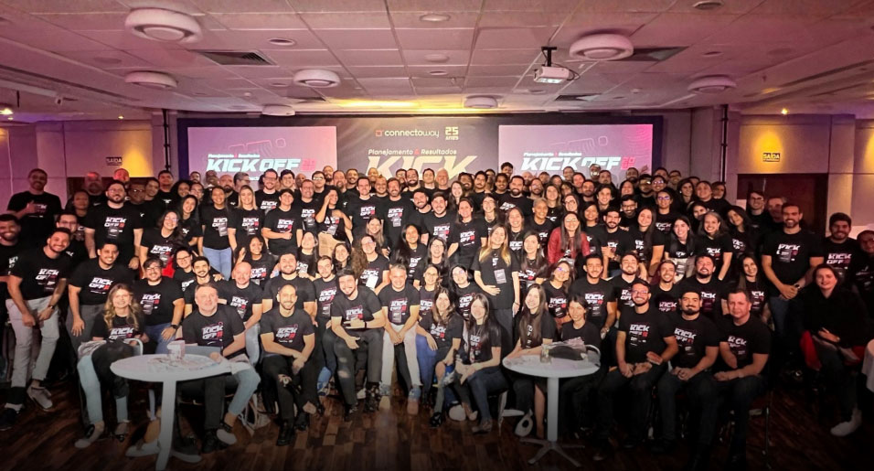 Equipe Connectoway no Kick Off